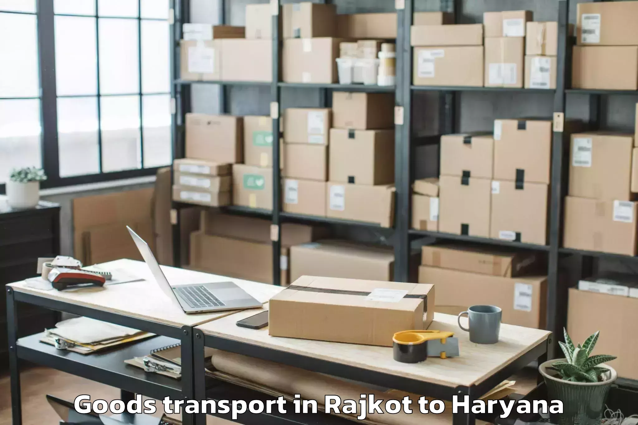 Affordable Rajkot to Udyog Vihar Goods Transport